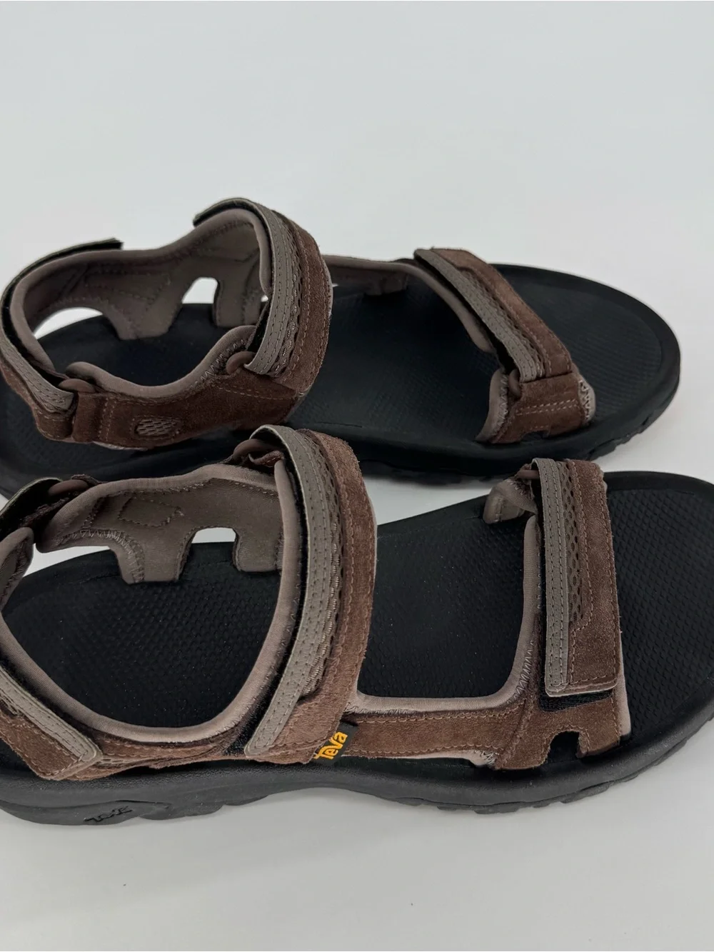 Teva Men's Brown and Black Strapped Outdoor Sport Sandal Size 12